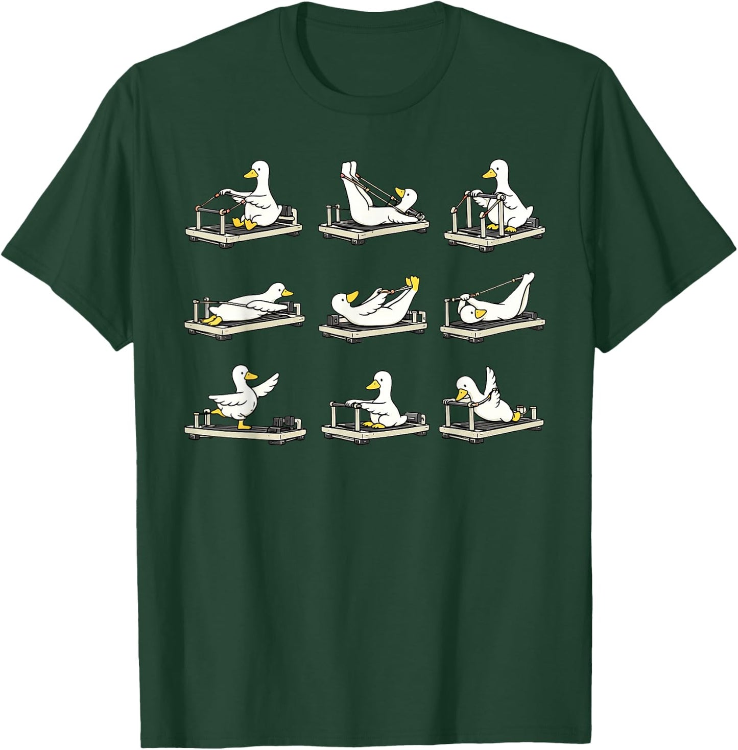 Silly Goose Pilates Instructor Training Workout Coach Lover T-Shirt - T-Shirt | Forest