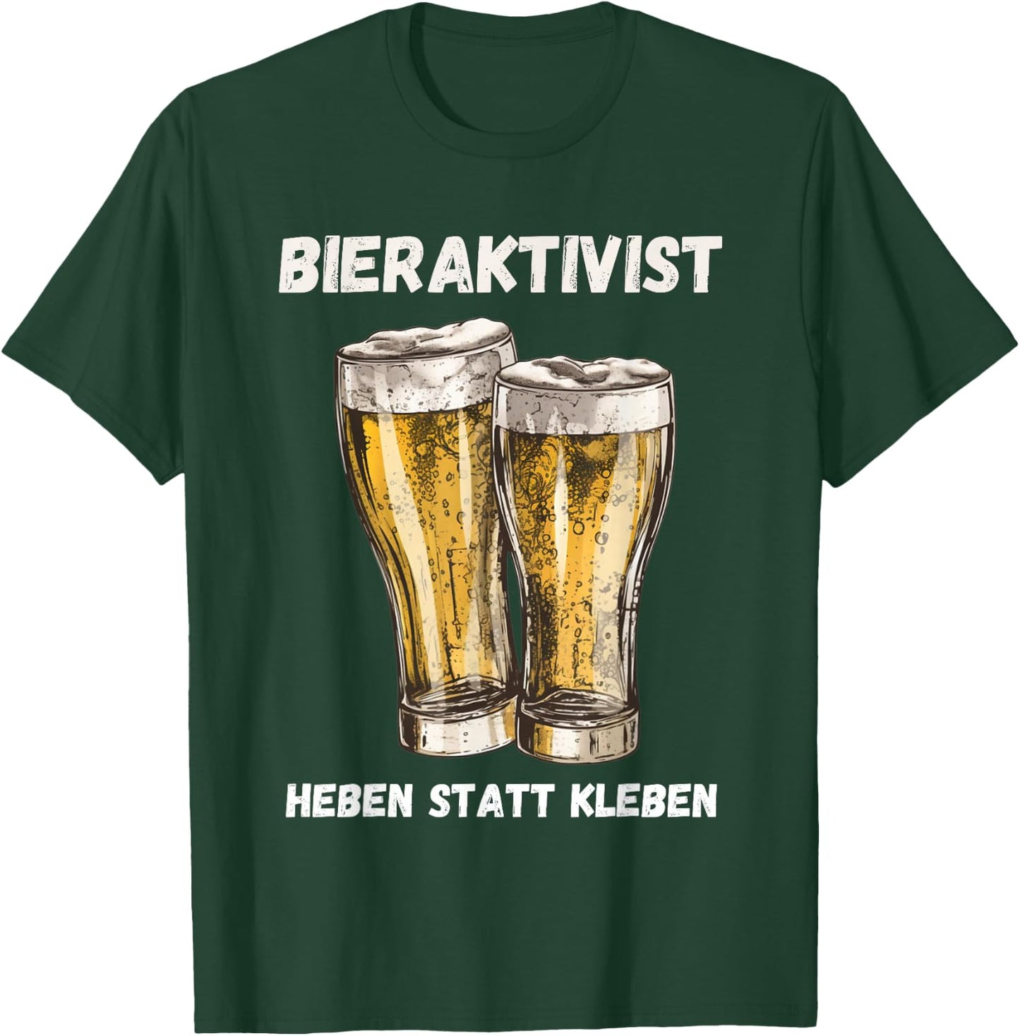 Beer Activist for Beer Lovers (Lifting Instead of Sticking), black T-Shirt - T-Shirt | Forest