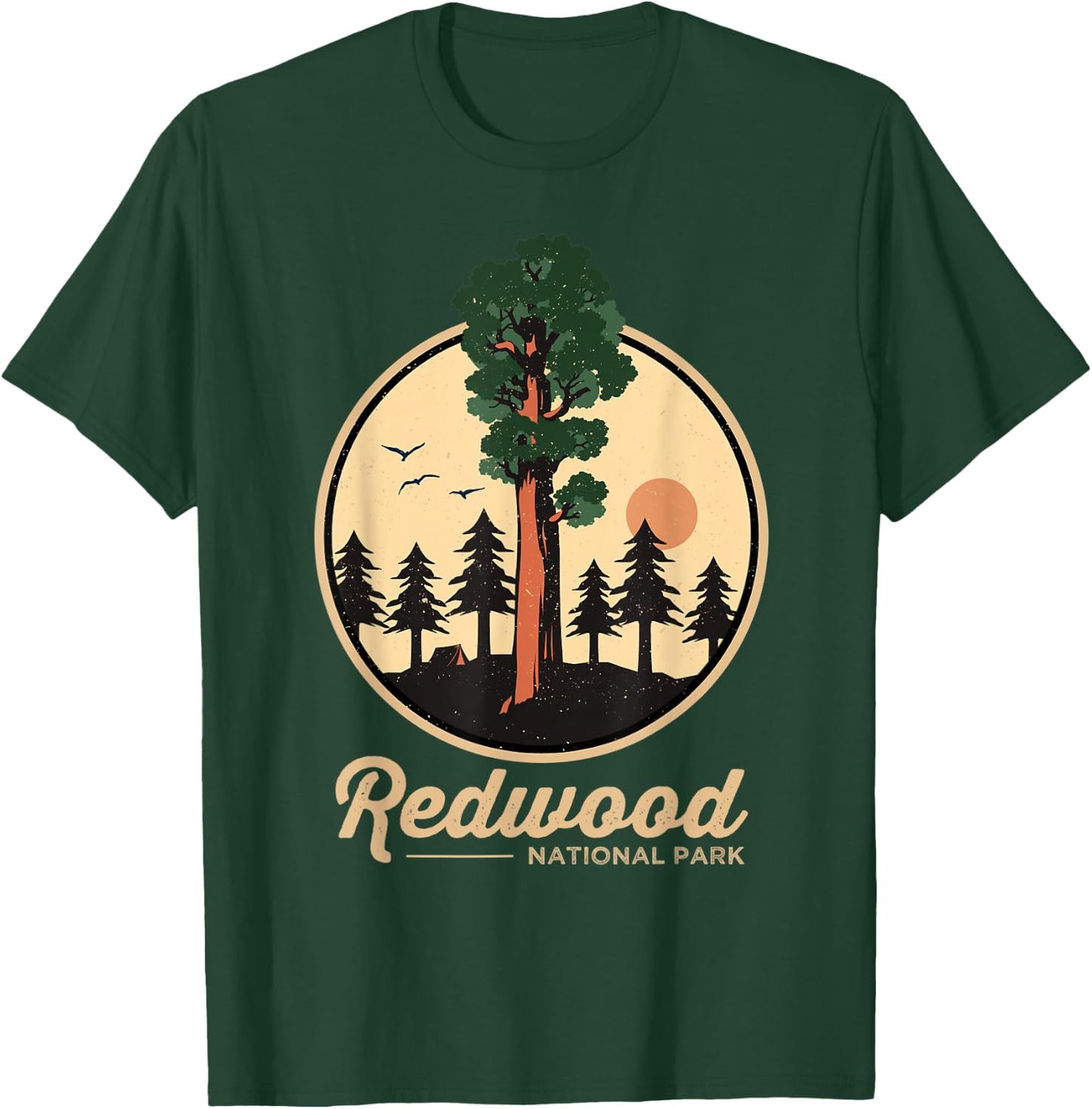 Redwood National Park Shirt California Vintage Redwood Tree T-Shirt - T-Shirt | Forest