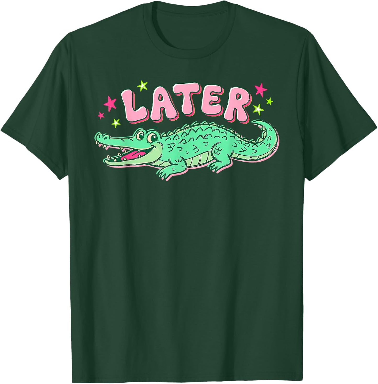 Funny Later Gator Sarcastic Saying Vintage Later Alligator T-Shirt - T-Shirt | Forest