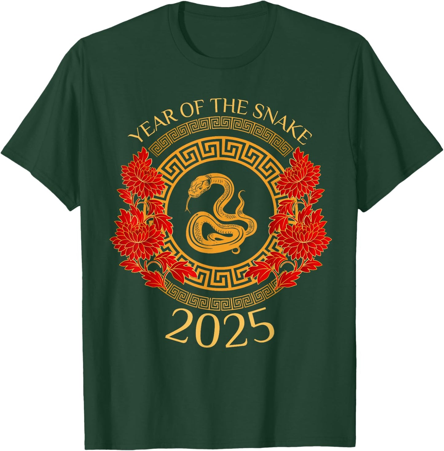 Year Of The Snake 2025 Lunar New Year Chinese New Year 2025 T-Shirt - T-Shirt | Forest