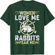 Women Love Me Rabbit Fear Me Men Rabbit Hunter Hunting Gifts T-Shirt - T-Shirt | Forest