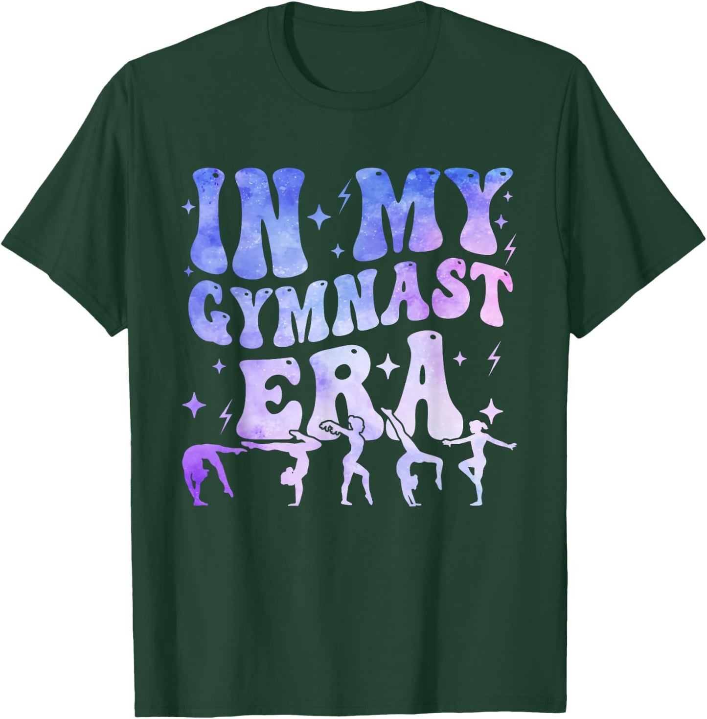 In My Gymnast Era Groovy Gymnastics PE Teacher T-Shirt - T-Shirt | Forest