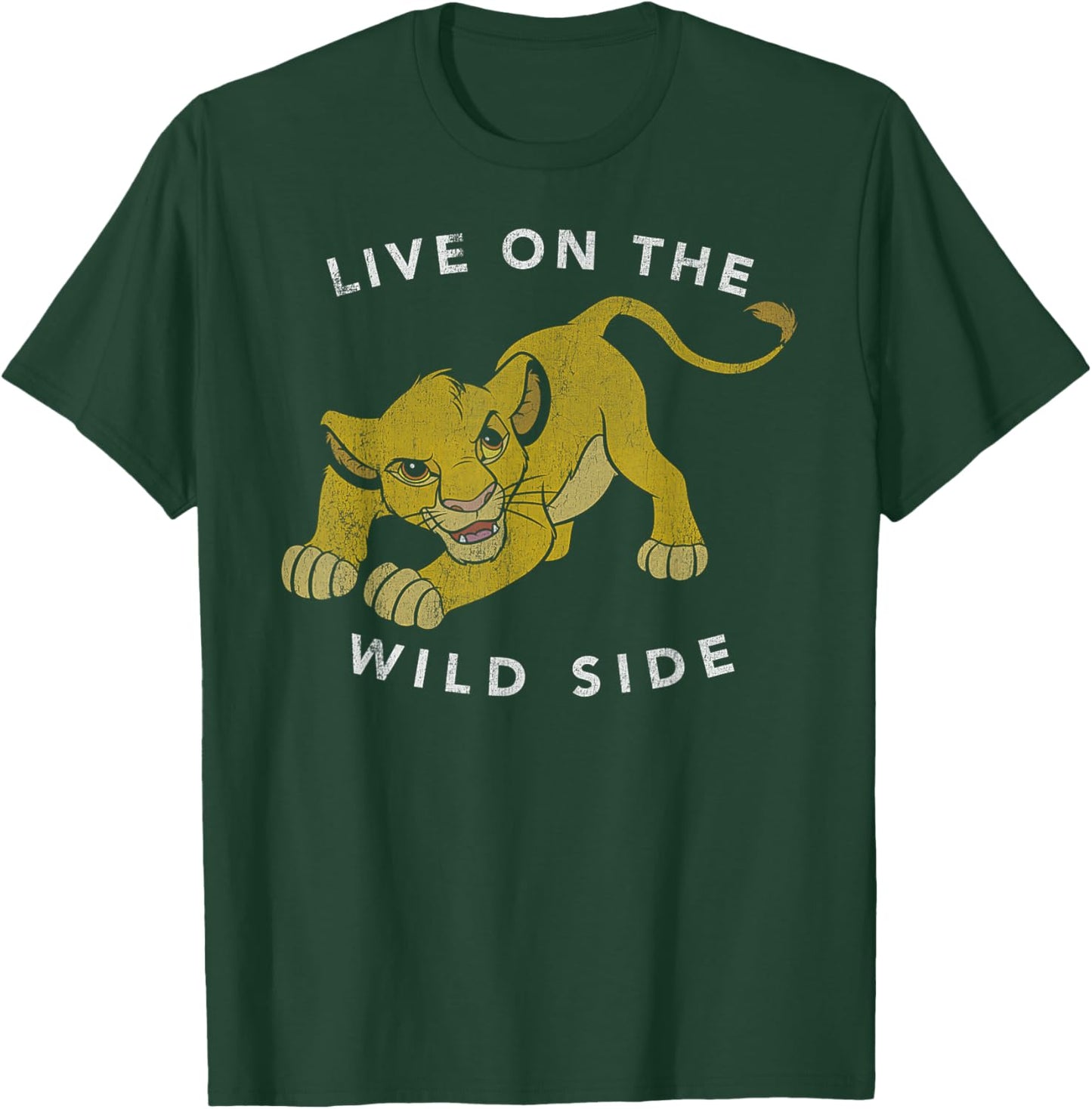 Disney The Lion King Simba Live On The Wild Side Portrait T-Shirt - T-Shirt | Forest