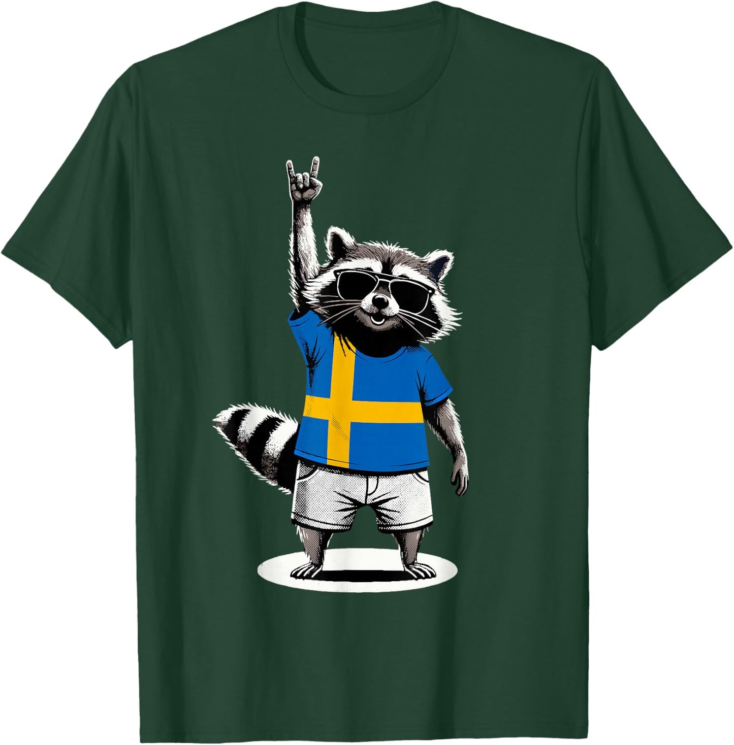 Swedish Flag Men Women Kids Sweden T-Shirt - T-Shirt | Forest