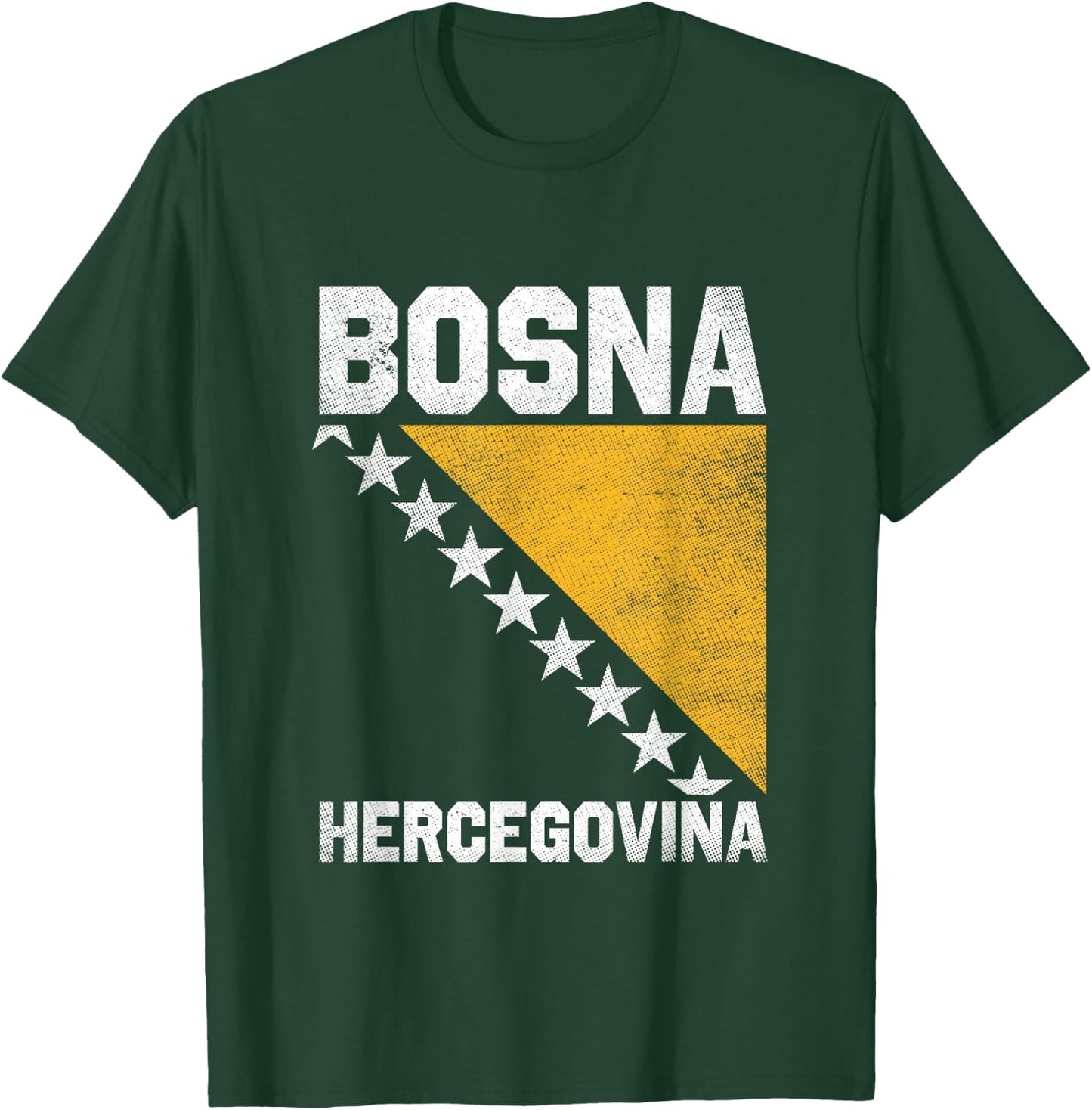 Bosnian Flag Balkan Bosnia and Herzegovina Bosna T-Shirt - T-Shirt | Forest