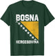 Bosnian Flag Balkan Bosnia and Herzegovina Bosna T-Shirt - T-Shirt | Forest