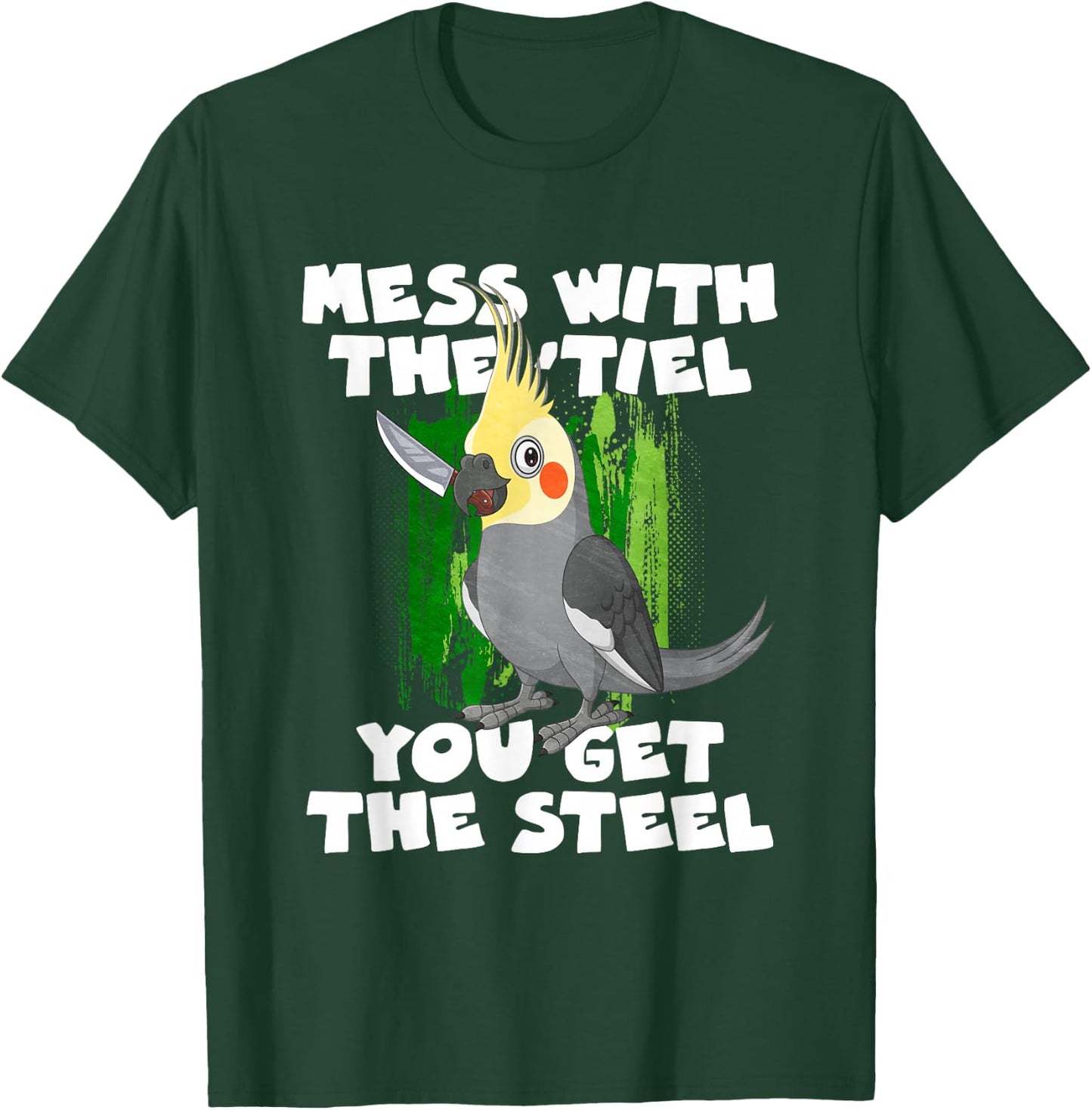 Mess with the tile, you get the steel T-Shirt - T-Shirt | Forest