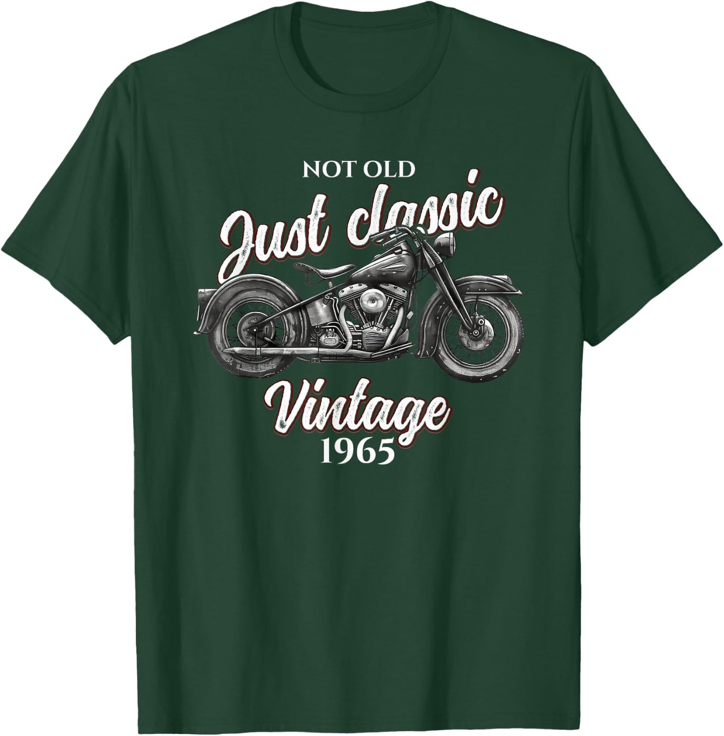 60th Birthday Man Motorcycle Biker Biker 1965 T-Shirt - T-Shirt | Forest