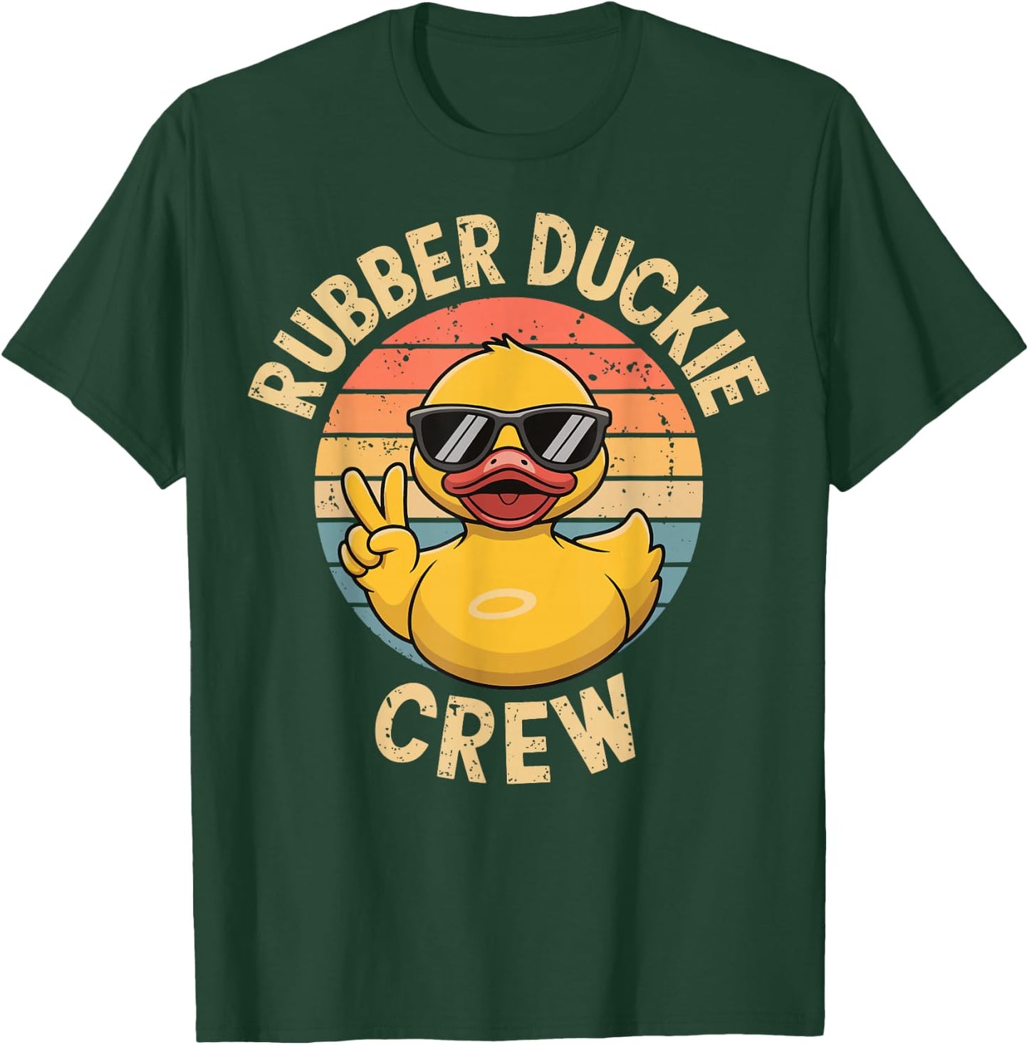 Rubber Duckie Crew T-Shirt - T-Shirt | Forest