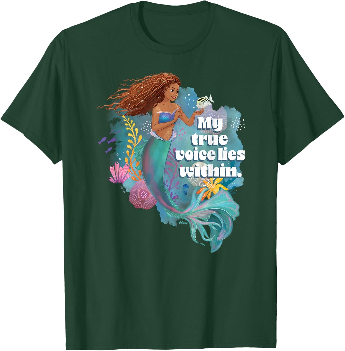 Little Mermaid - True Voice Lies Within T-Shirt - T-Shirt | Forest