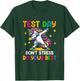 Test Day Teachers Don't Stress Do-Your-Best Dabbing Unicorn T-Shirt - T-Shirt | Forest