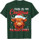 This Is My Christmas Pajamas Santa Hat Cow Christmas T-Shirt - T-Shirt | Forest