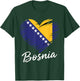 Bosnien und Herzegowina Flagge Bosnische Wurzeln T-Shirt - T-Shirt | Forest
