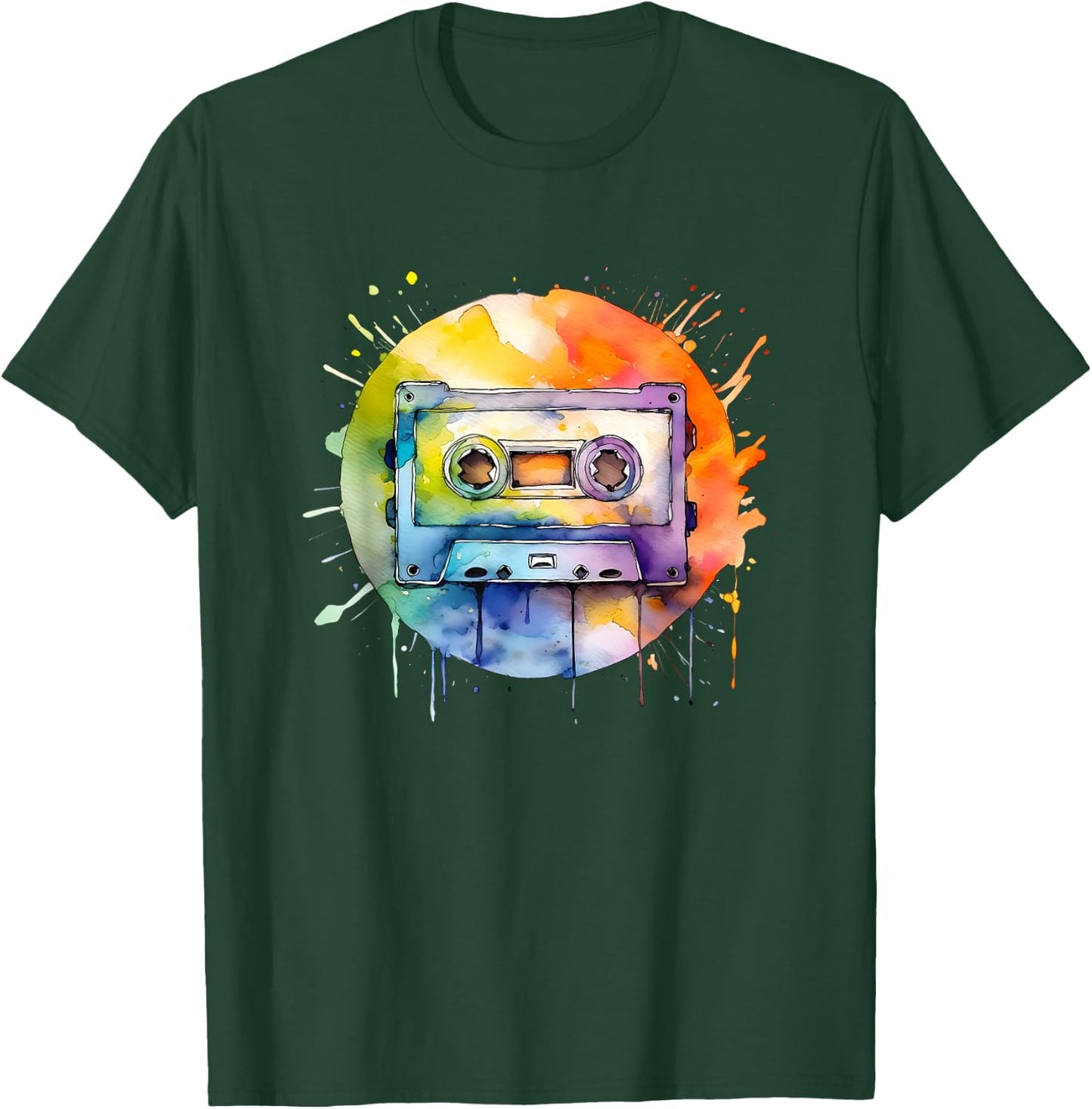 Cassette Tape Nostalgic Mixtape Music Graphic T-Shirt - T-Shirt | Forest