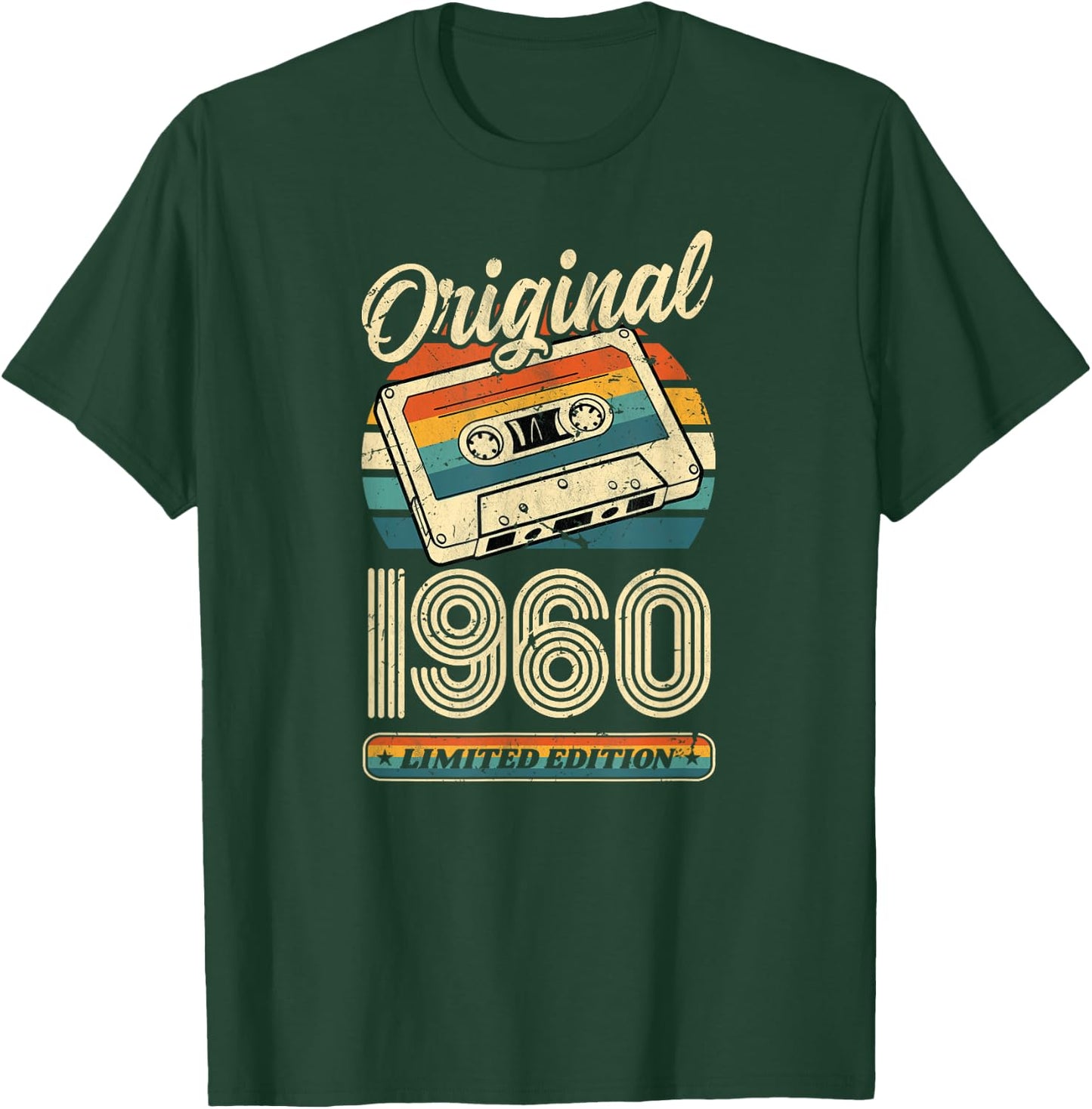 66.Geburtstag Retro Vintage 1960 Mann Frau Geschenk T-Shirt - T-Shirt | Forest
