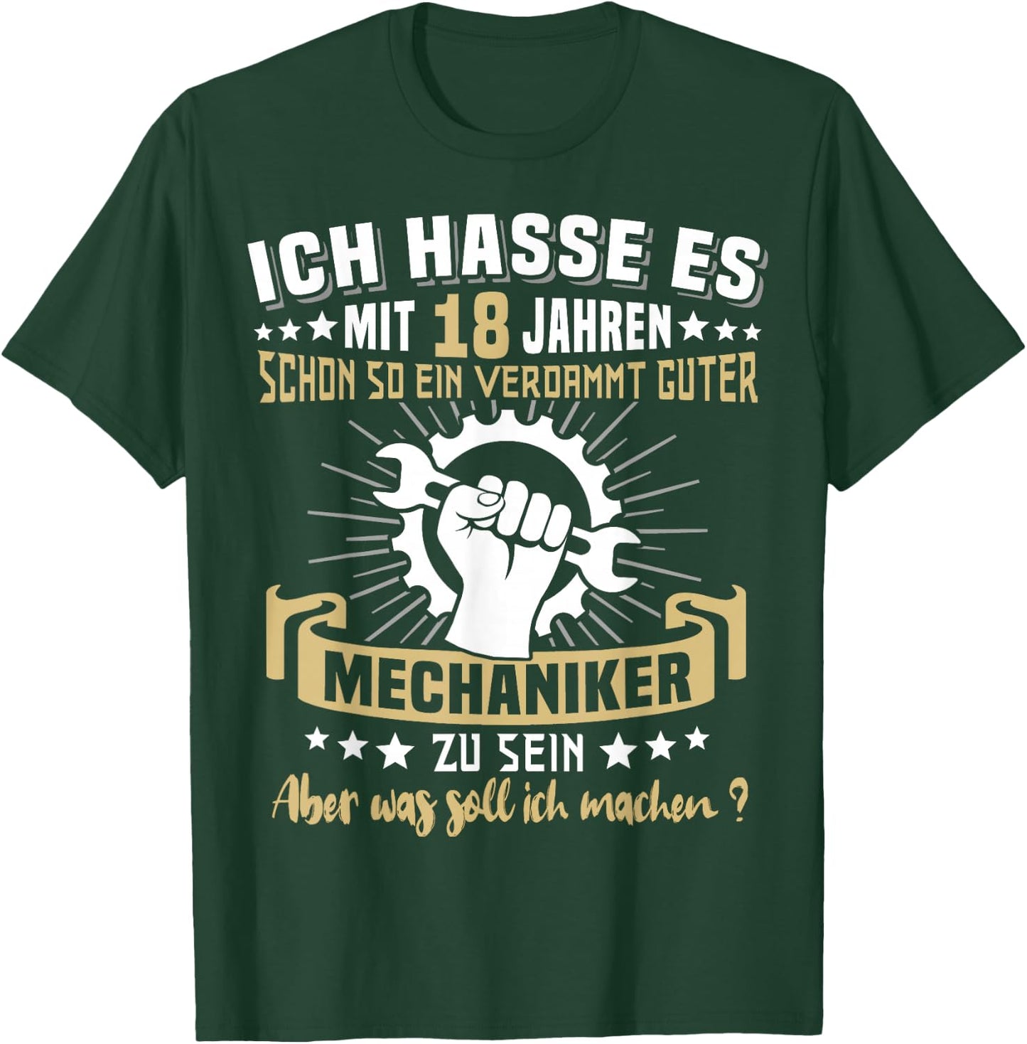 18 Jahre Automechaniker 18. Geburtstag KFZ Mechaniker T-Shirt - T-Shirt | Forest