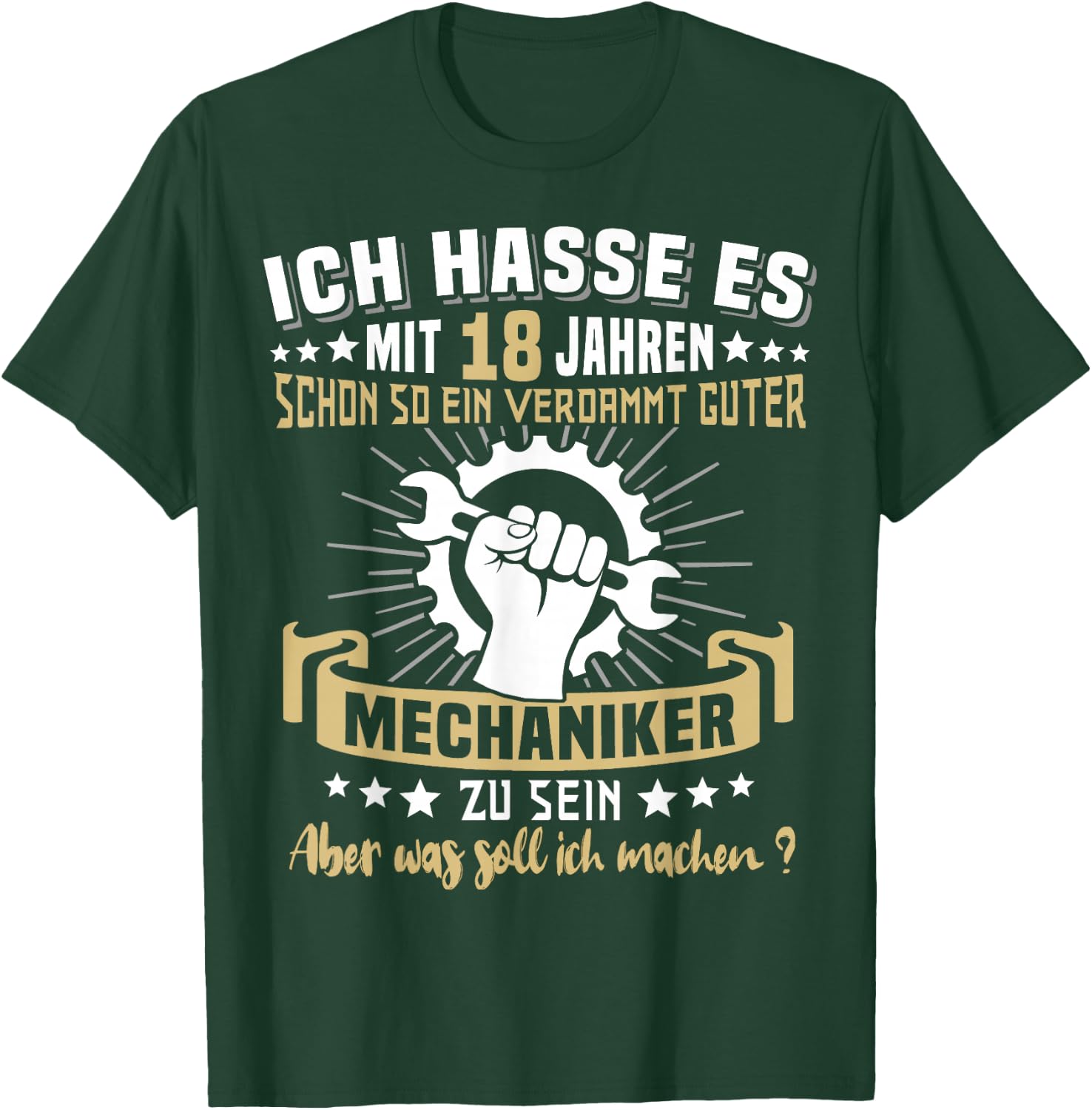 18 Jahre Automechaniker 18. Geburtstag KFZ Mechaniker T-Shirt - T-Shirt | Forest