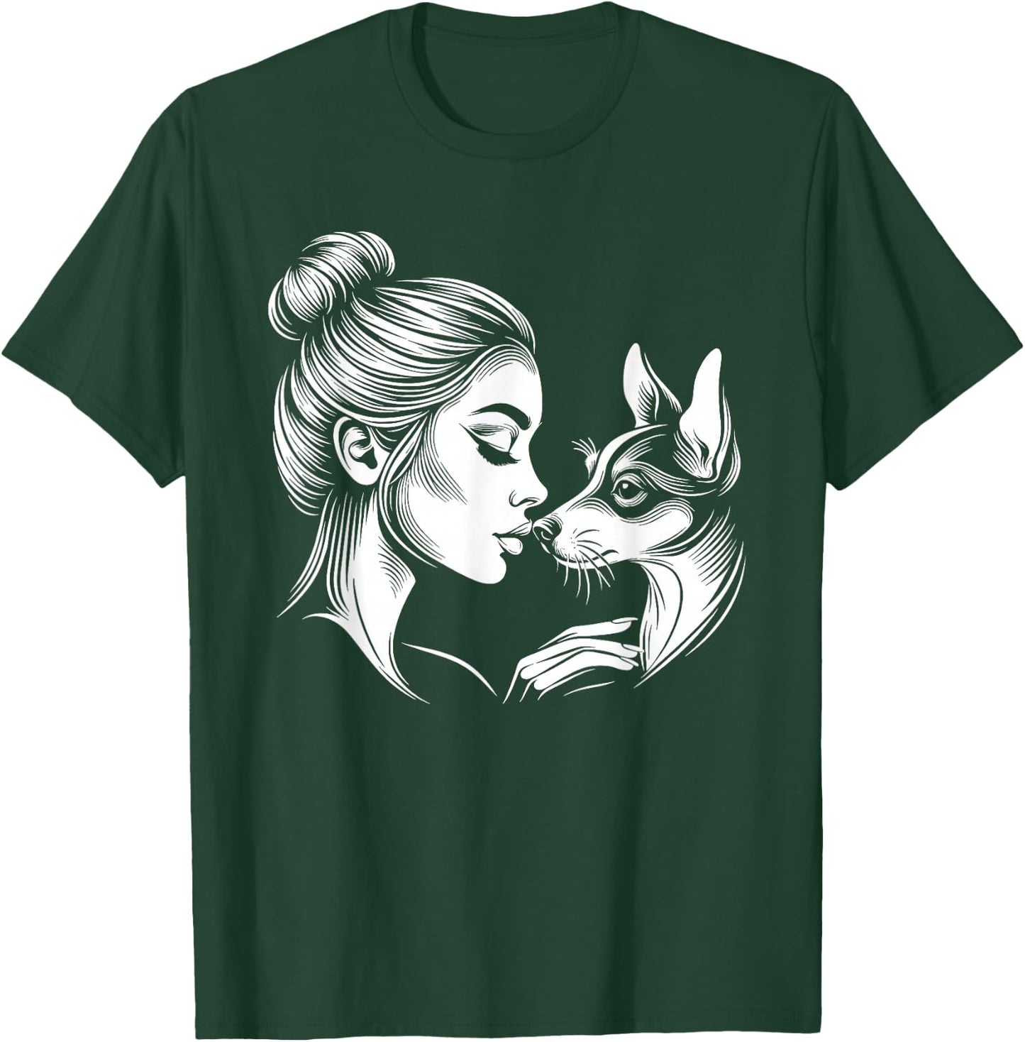 Rat Terrier Mom Cute Rat Terrier Dog Mother's Day T-Shirt - T-Shirt | Forest