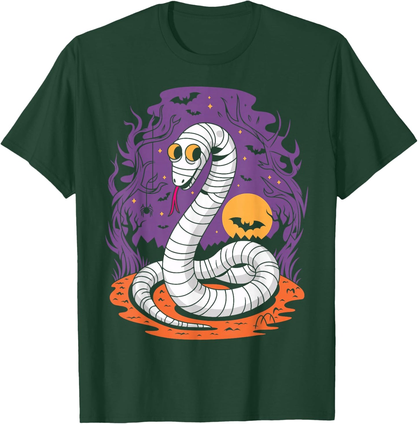 Funny Mummy Snake Lovers Spooky Halloween Costume T-Shirt - T-Shirt | Forest