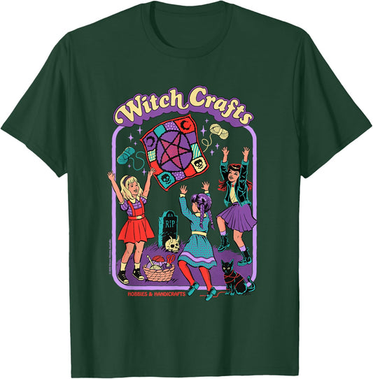 Witch Crafts Sarcastic Retro Vintage Funny Adult Humor T-Shirt - T-Shirt | Forest