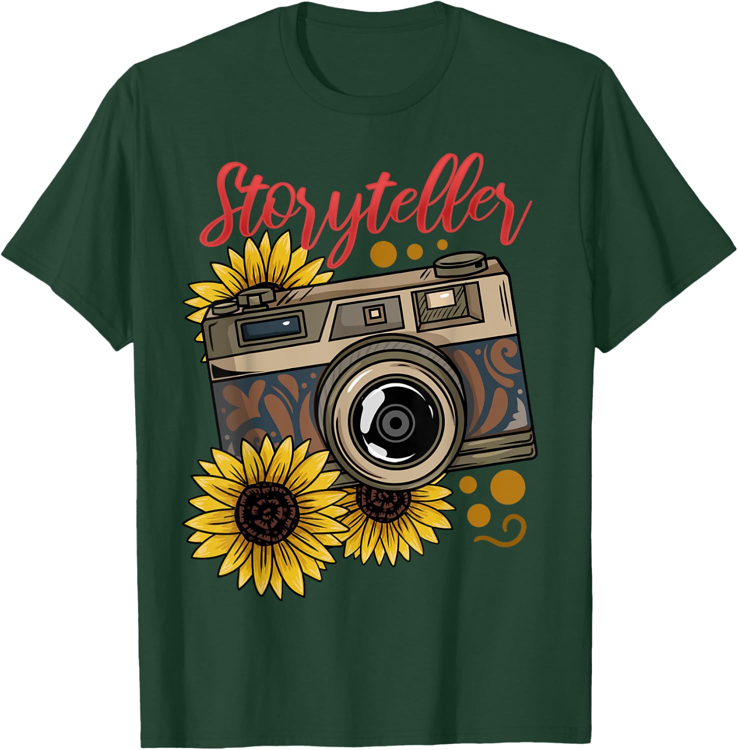 Photographer Photography Storyteller Camera Gift T-Shirt - T-Shirt | Forest
