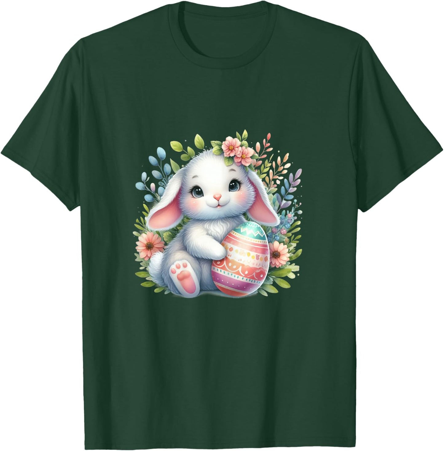 Cute Pink Easter Bunny T-Shirt - T-Shirt | Forest