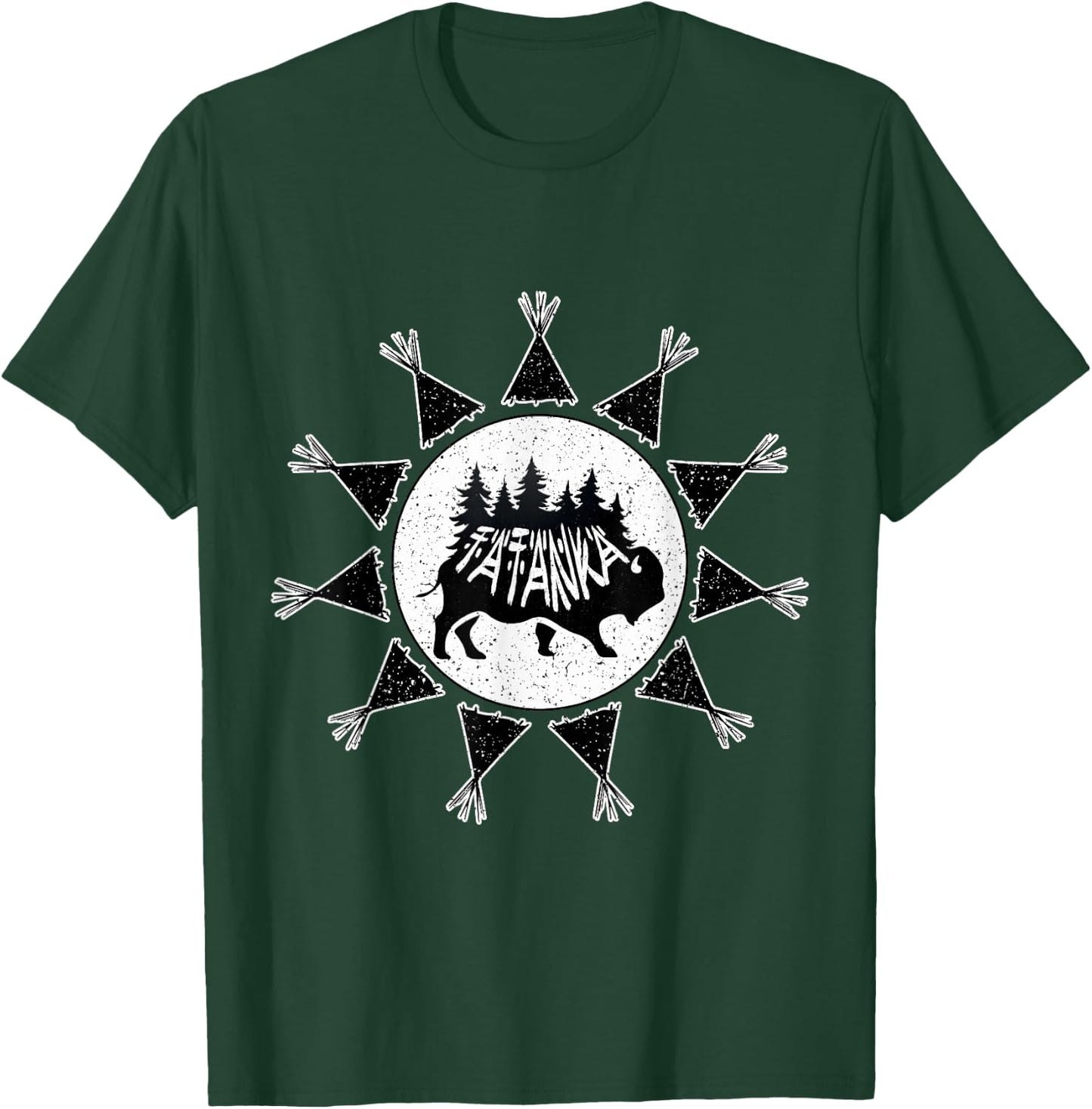 Oglala Lakota Sioux Indigenous Native Aerican Tribe T-Shirt - T-Shirt | Forest