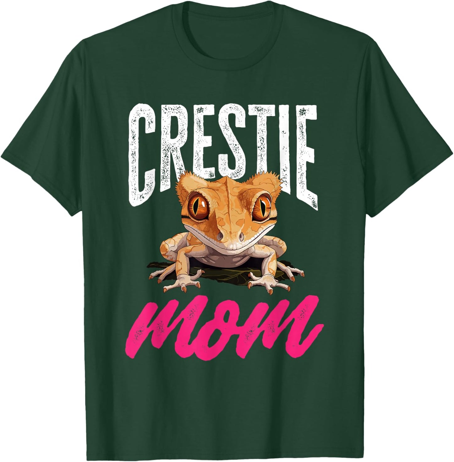 Crested Gecko Reptile - Crestie Mom T-Shirt - T-Shirt | Forest