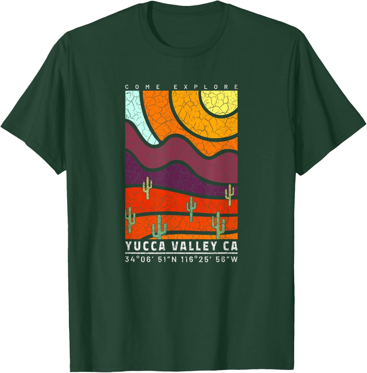 Yucca Valley California Cool Desert Souvenir Yucca Valley T-Shirt - T-Shirt | Forest