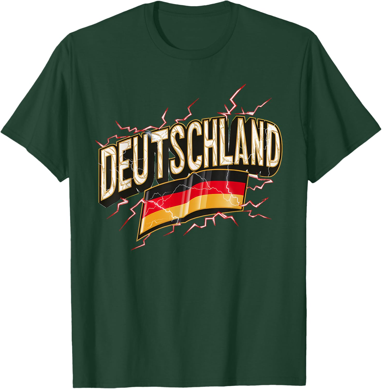 Germany Gift Souvenir German GER Almanya Alemania , black T-Shirt - T-Shirt | Forest