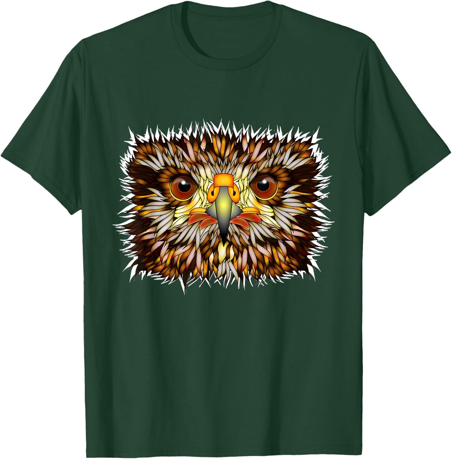 Beautiful Hawk Lover Hawk Eyes Nature Outdoor Wildlife T-Shirt - T-Shirt | Forest
