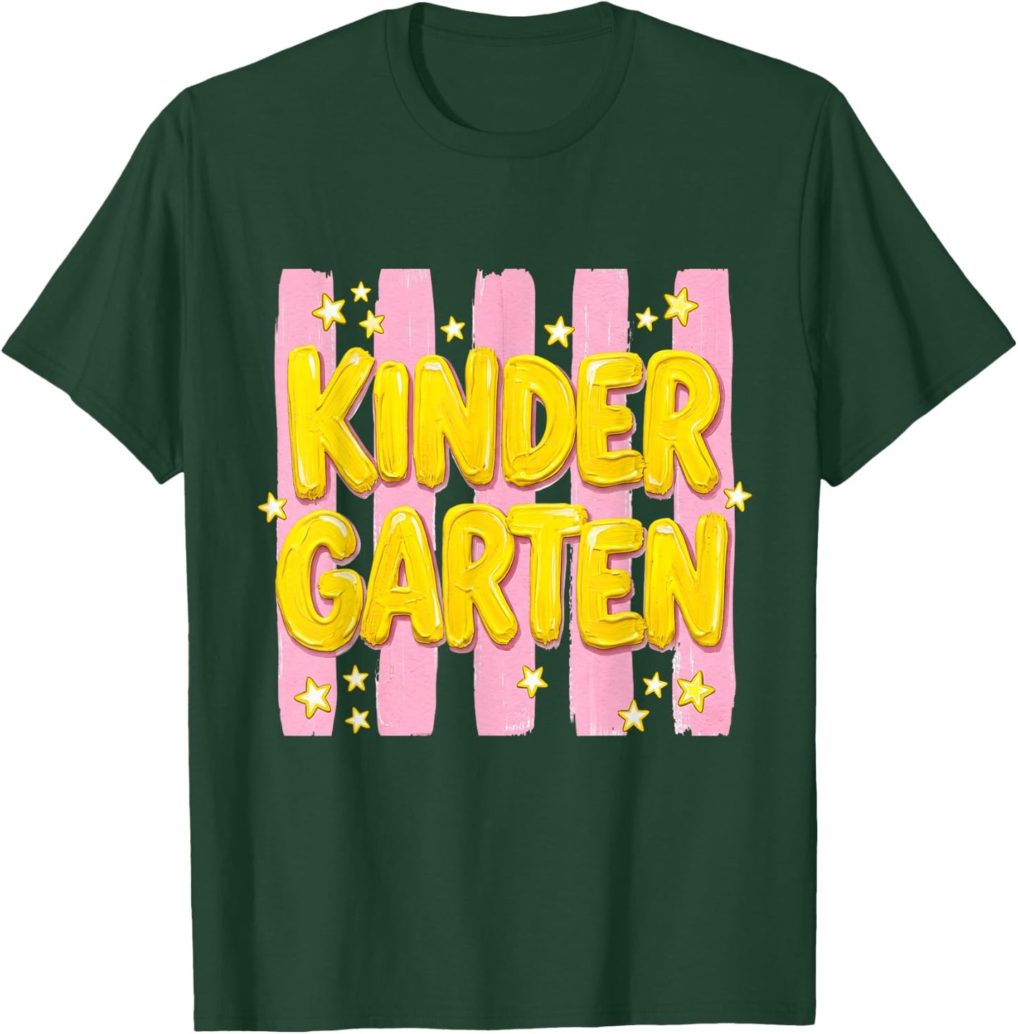Striped Kindergarten Teacher Student First Day of School Kid T-Shirt - T-Shirt | Forest