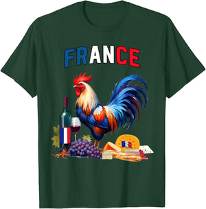 Flag France Tricolour Tradition Terroir Honor Respect , Blue, S T-Shirt - T-Shirt | Forest