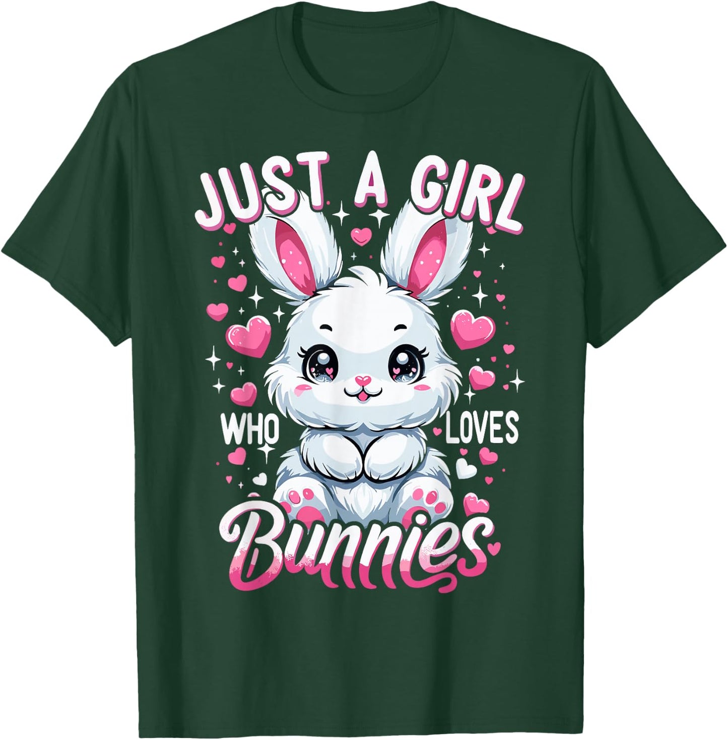 Just a girl who loves rabbits T-Shirt - T-Shirt | Forest