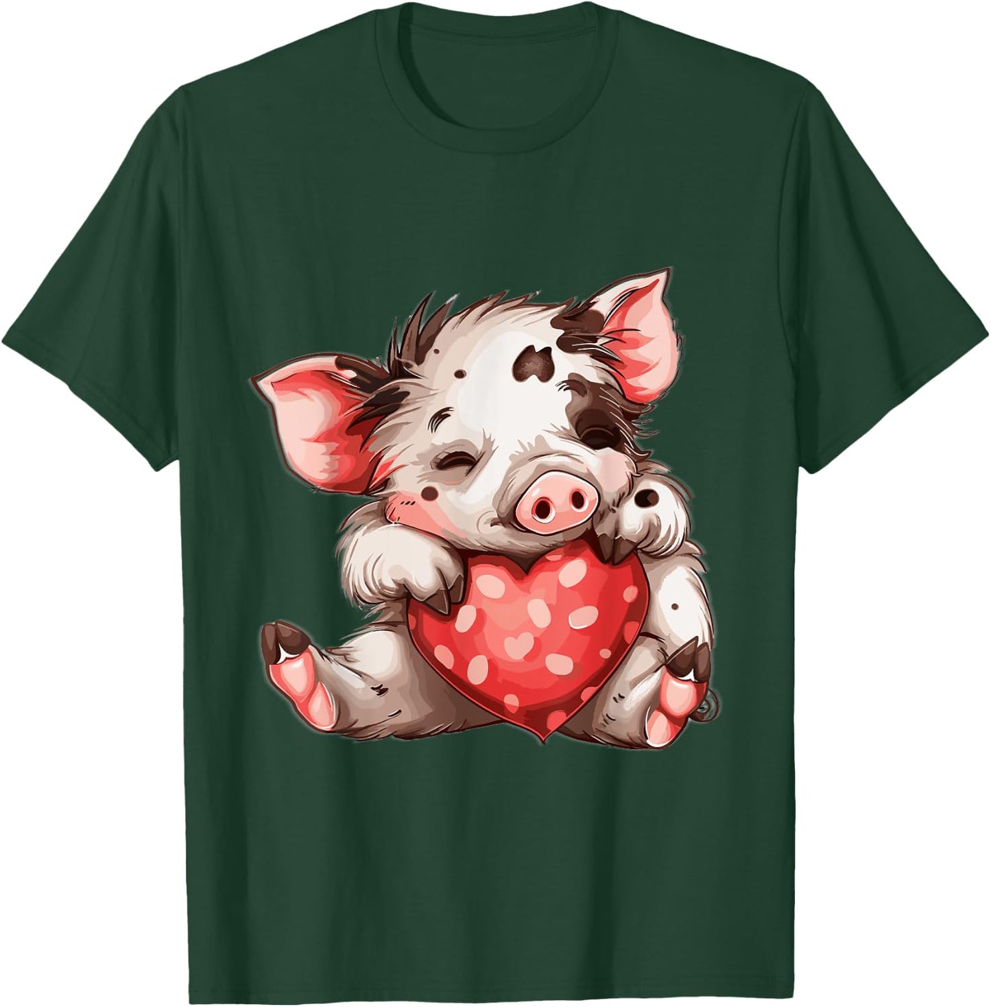 Kune Kune Pig Heart Kunekune Kune Kune Pig Girl T-Shirt - T-Shirt | Forest