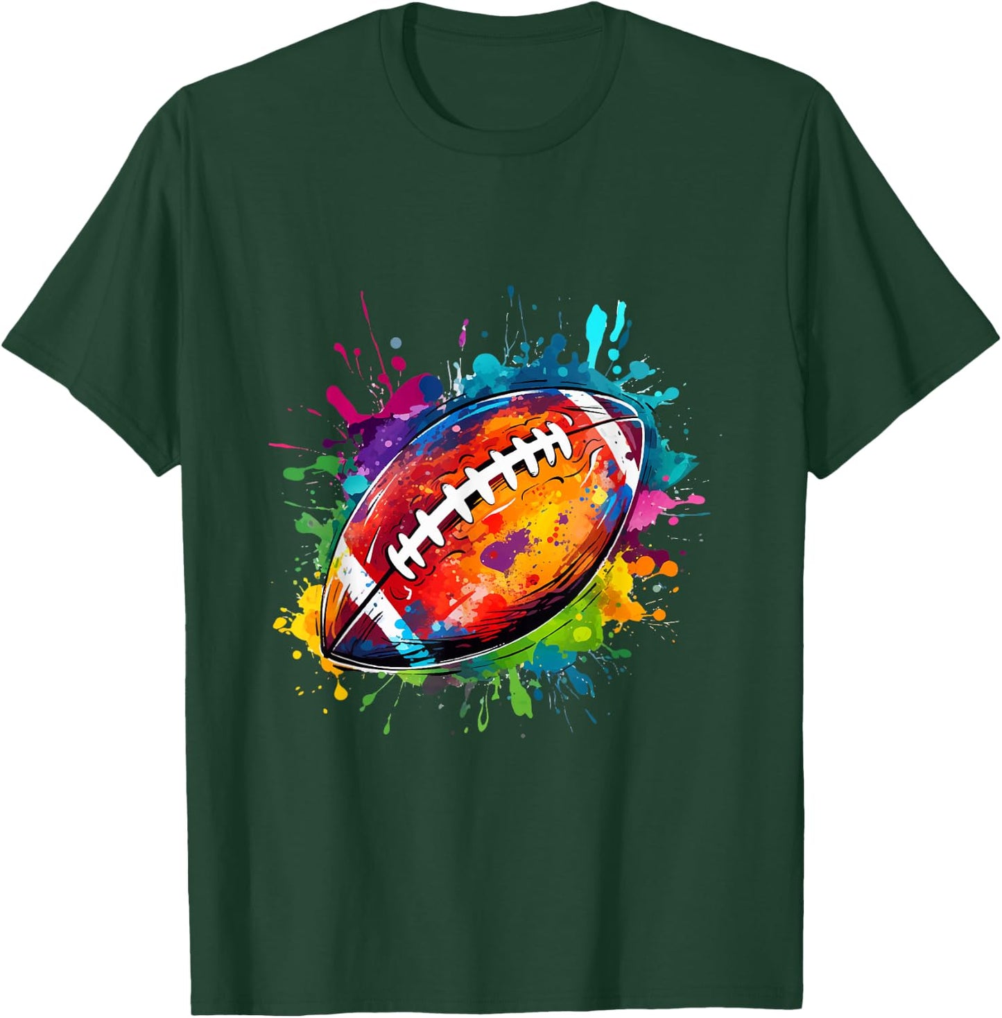 American Football Football Costume Gift , black T-Shirt - T-Shirt | Forest