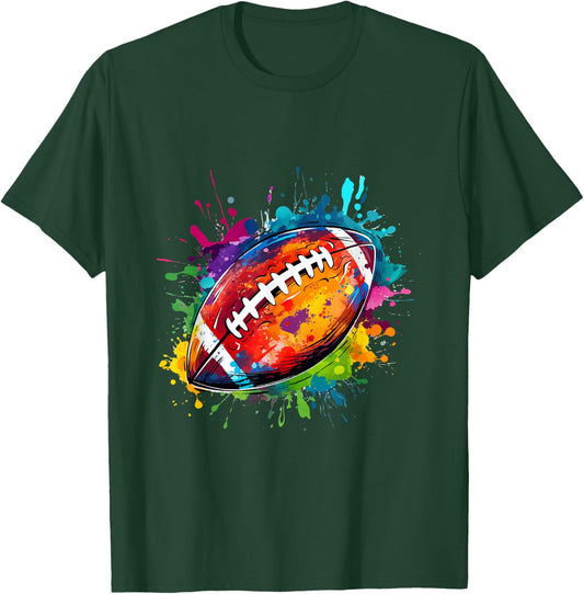 American Football Football Costume Gift , black T-Shirt - T-Shirt | Forest