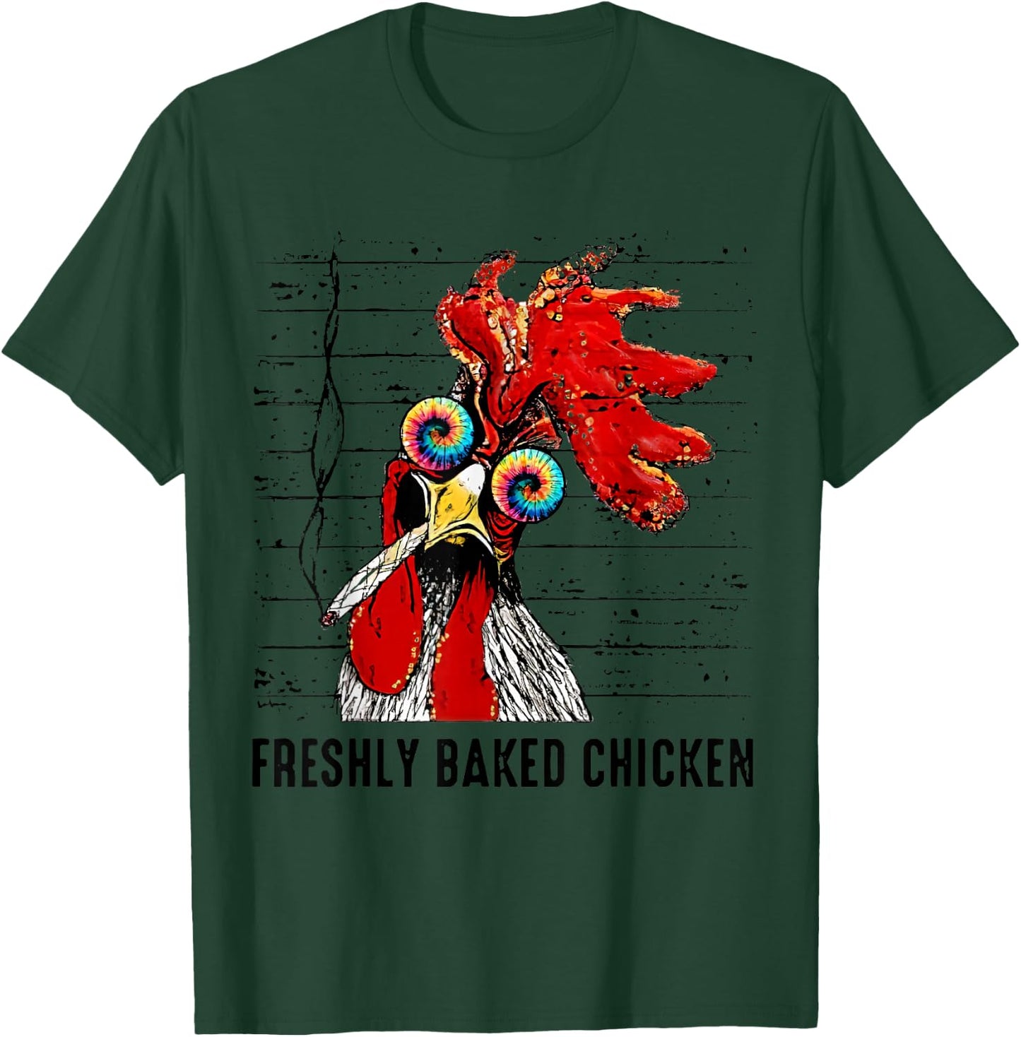 Freshly Baked Chicken Funny Smoking Chicken T-Shirt - T-Shirt | Forest