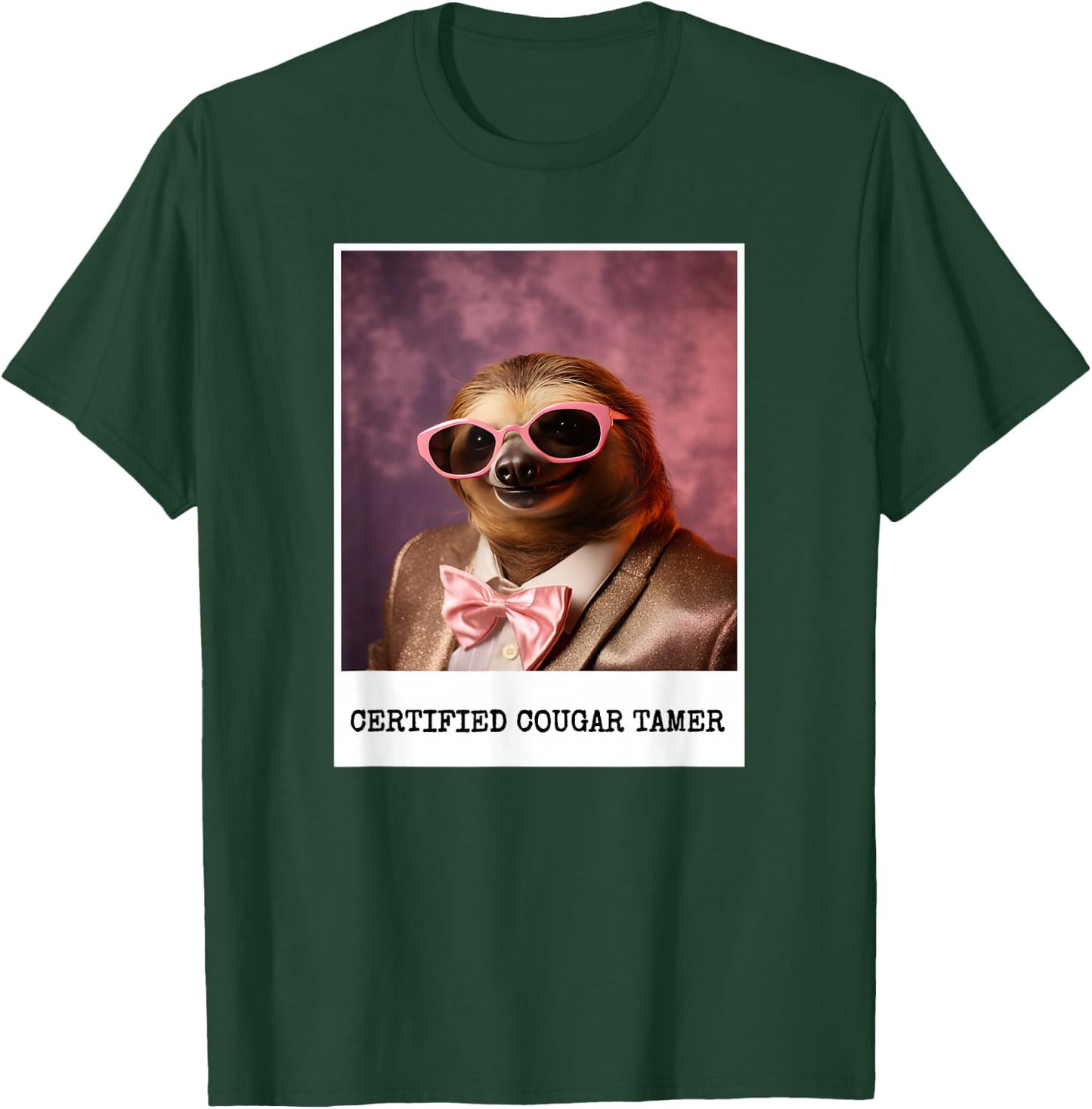 Cougar Bait I Love Older Women Certified Cougar Tamer T-Shirt - T-Shirt | Forest