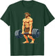 Workout Gym Caveman Deadlift Weightlifting T-Shirt - T-Shirt | Forest