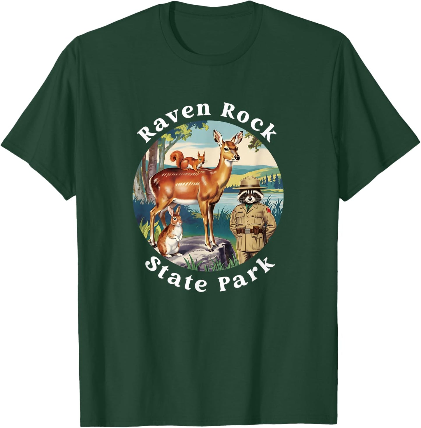 Retro Raven Rock State Park North Carolina Vacation Souvenir T-Shirt - T-Shirt | Forest