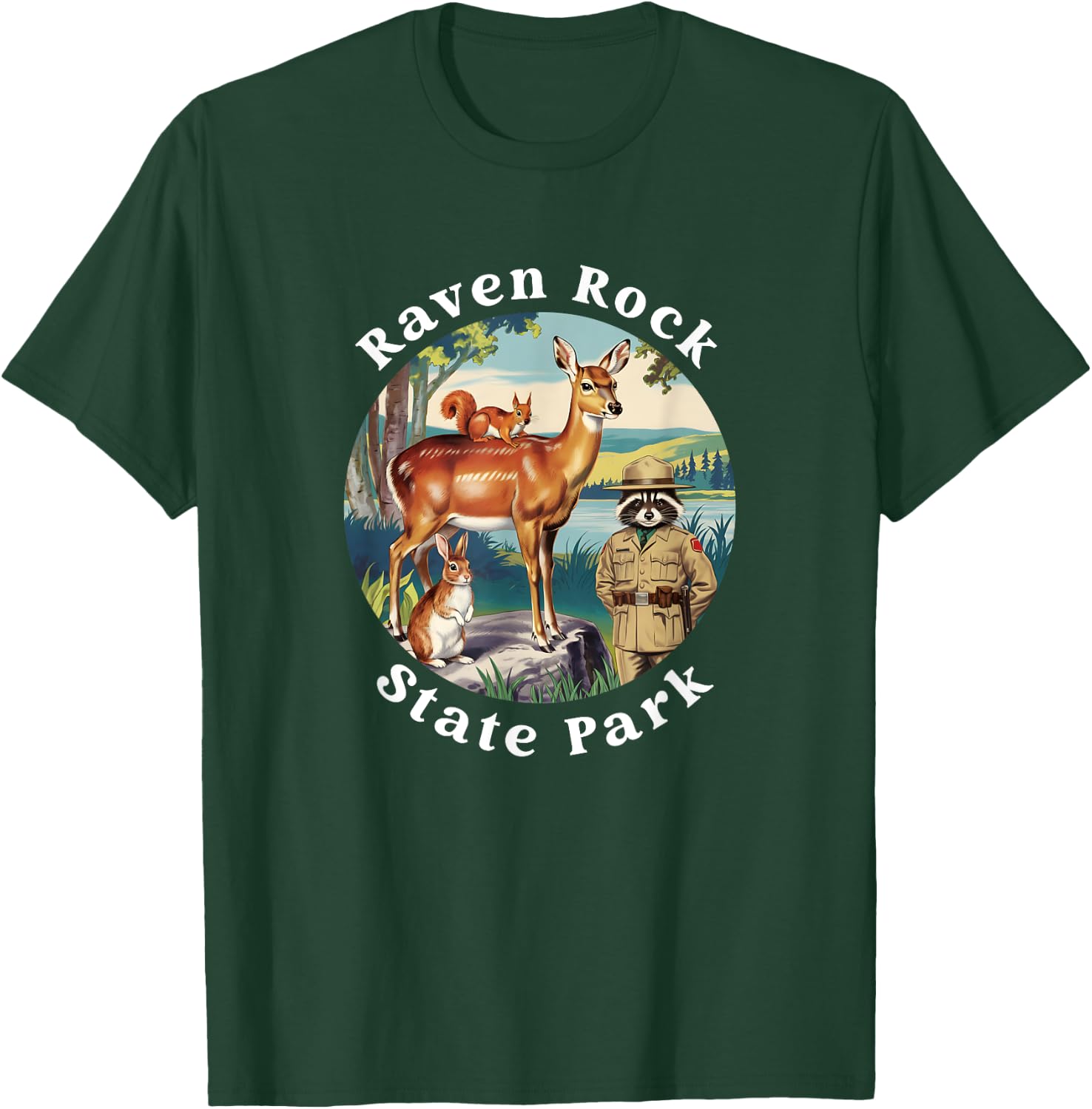 Retro Raven Rock State Park North Carolina Vacation Souvenir T-Shirt - T-Shirt | Forest