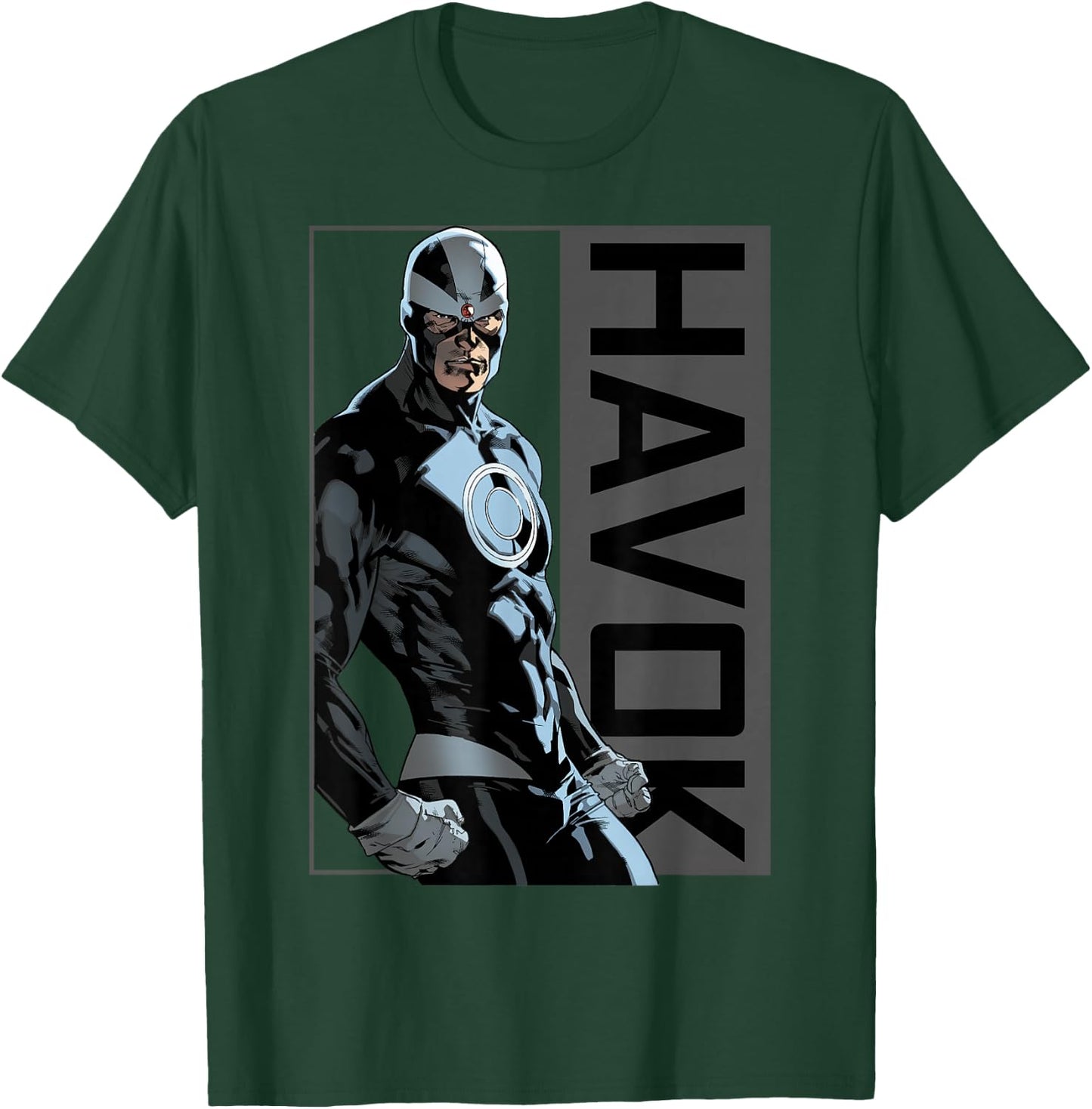 Marvel X-Men Havok Character Side Profile Graphic T-Shirt - T-Shirt | Forest