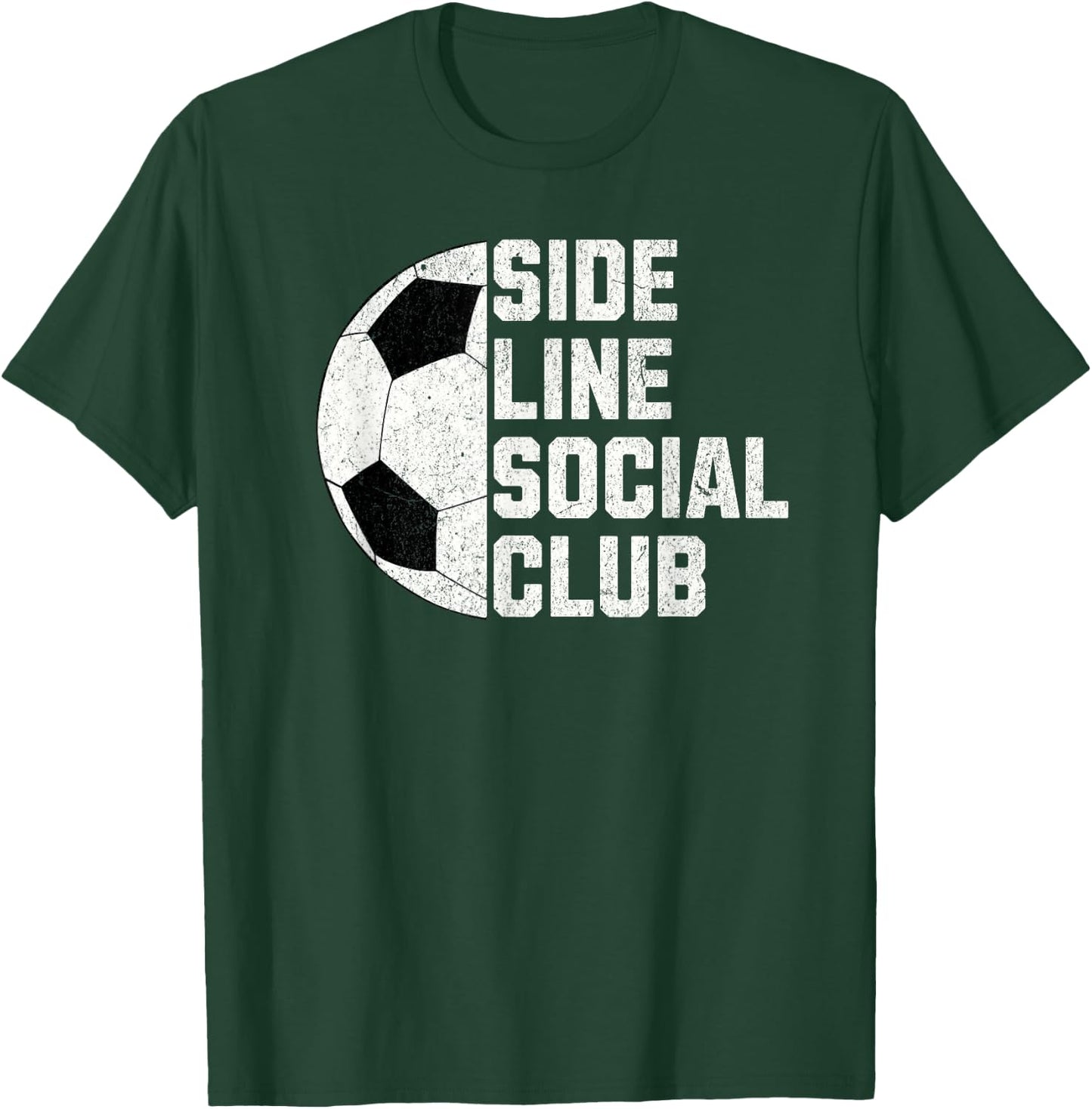 Sideline Social Club Funny Soccer T-Shirt - T-Shirt | Forest