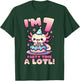 I'm 7 Seven Years Old Cute Kawaii Axolotl 7th Birthday Party T-Shirt - T-Shirt | Forest