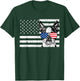 Boston Terrier Dog 4th of July US American Flag Patriotic T-Shirt - T-Shirt | Forest