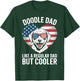 Goldendoodle Regular Dad But Cooler American Flag Heart T-Shirt - T-Shirt | Forest