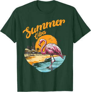 Summer Vibes Vintage Retro 70's Beach Vacation Cute Women's T-Shirt - T-Shirt | Forest