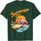 Summer Vibes Vintage Retro 70's Beach Vacation Cute Women's T-Shirt - T-Shirt | Forest